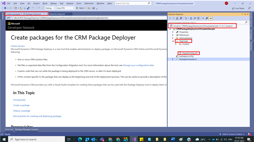Deploy Packages using Package Deployer Tool in Dynamics 365 CRM